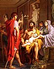 Des Canvas Paintings - Themistocle, Banni D'Athenes, Se Rend Suppliant Chez Admete, Roi Des Molosses